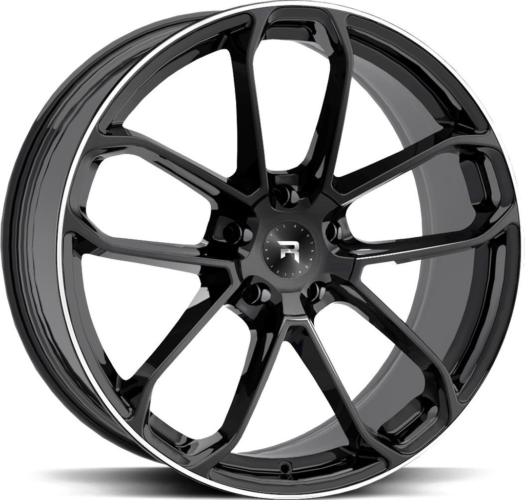 R-SERIES R14 BLACK POL 10x22 5/130 ET49 CB71.6