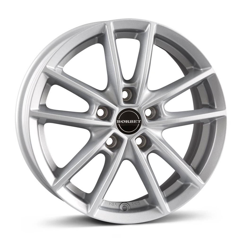 BORBET W CRYSTAL SILV 7x17 5/108 ET40 CB72.5