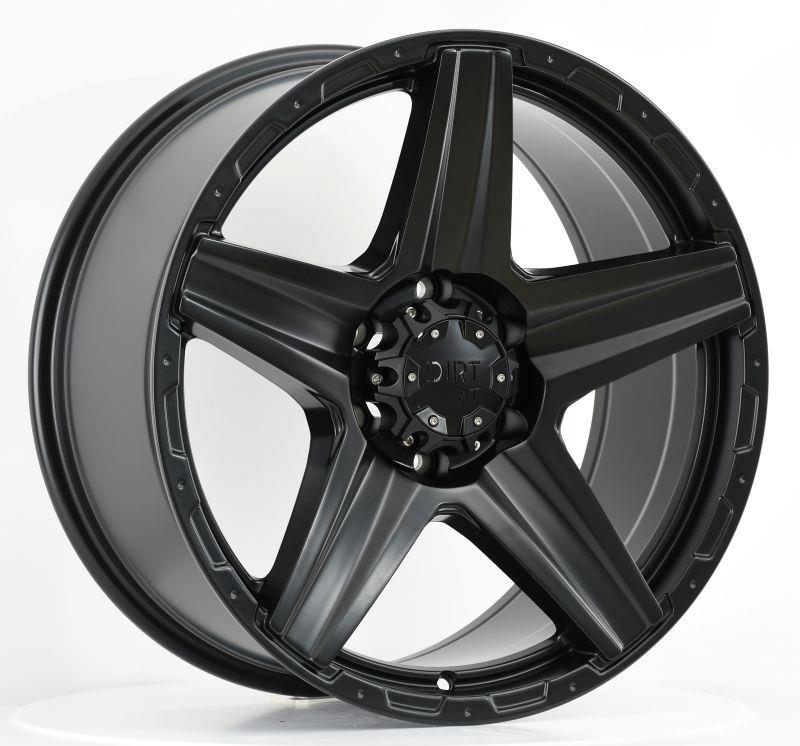 STATUSFÄLGAR D93 FLATBLACK 8x18 6/139.7 ET20 CB106.1