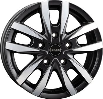BORBET CW5 BLACK POLISHED MATT  5X 6x16 6/16 ET68 CB71.1
