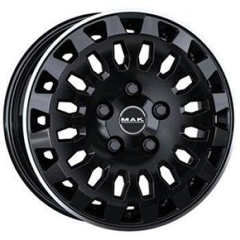 MAK OVERLAND GLOSS BLACK MIRROR RING 6,5X 6.5x16 5/16 ET65 CB71.1
