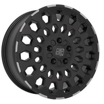 MSW 99 VAN MATT BLACK LIP POLISHED 6,5X 6.5x16 5/16 ET60 CB65.1