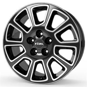 RIAL TRANSPORTER 2 DIAMOND-BLACK FRONTPOLISHED 7,5X1 7.5x18 5/18 ET60 CB65.1