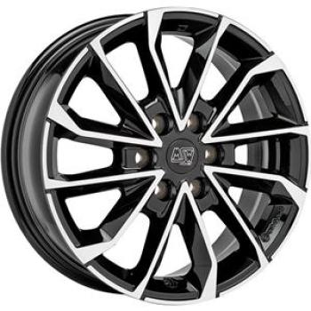 MSW 42 VAN GLOSS BLACK FULL POLISHED 6,5X 6.5x17 5/17 ET54 CB84.1
