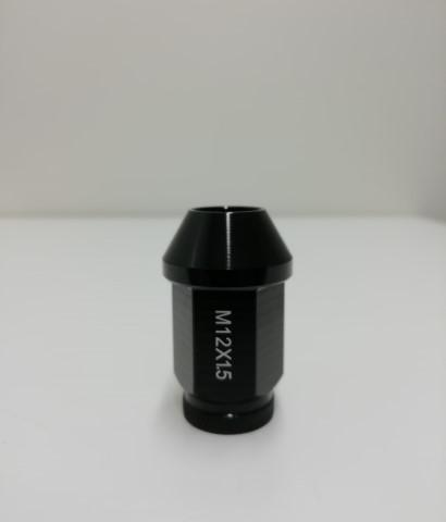SteyrTek Alumiinimutterisarja musta 1,5mm nousu, 12mm, 20 kpl