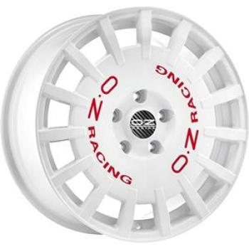 OZ RACING RALLY RACING RACE WHITE RED LETTERING  5X112 8x17 8/17 ET35 CB75