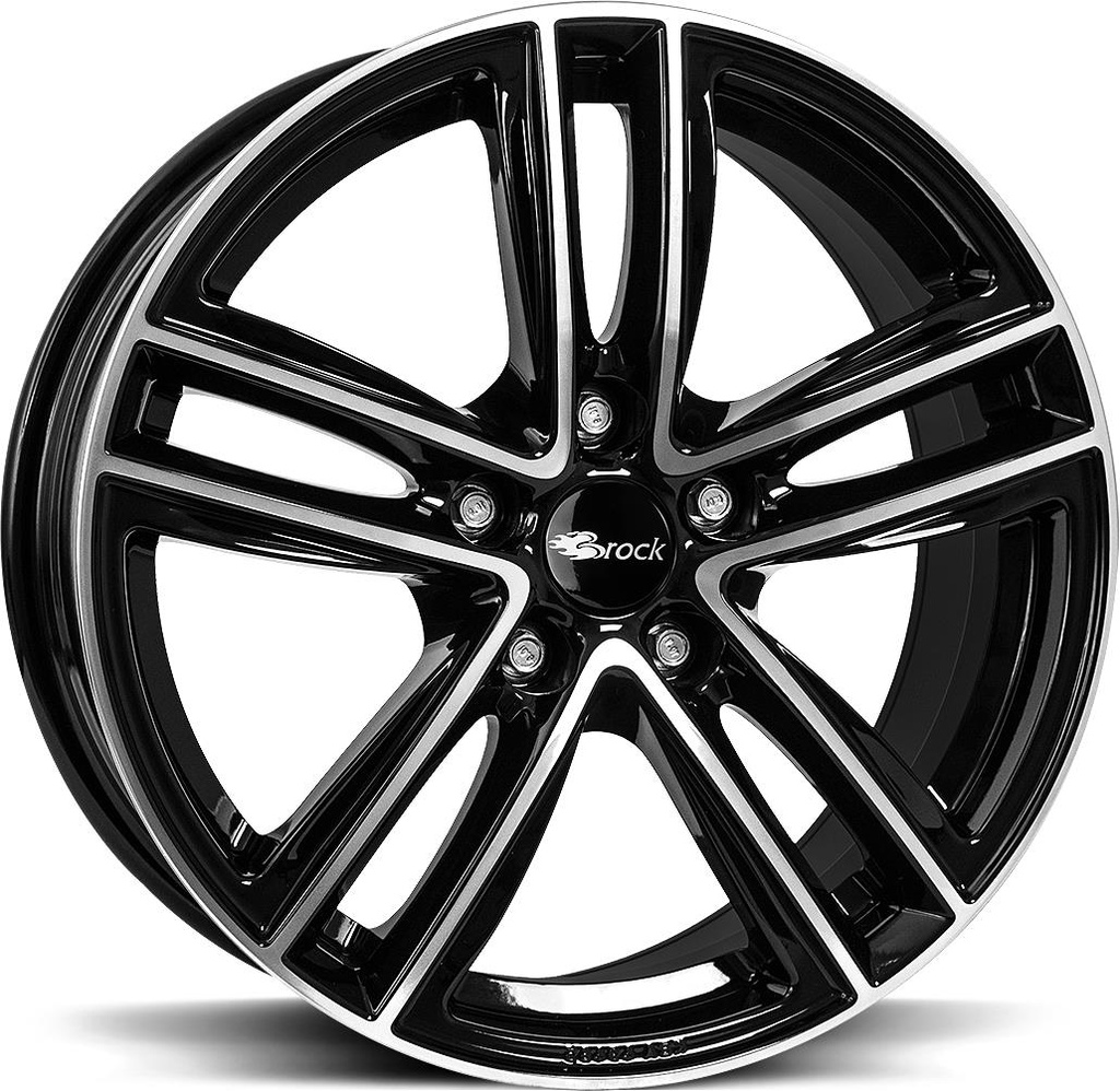 BROCK RC27 BLACK FULL POL 8x19 5/112 ET57 CB66.7