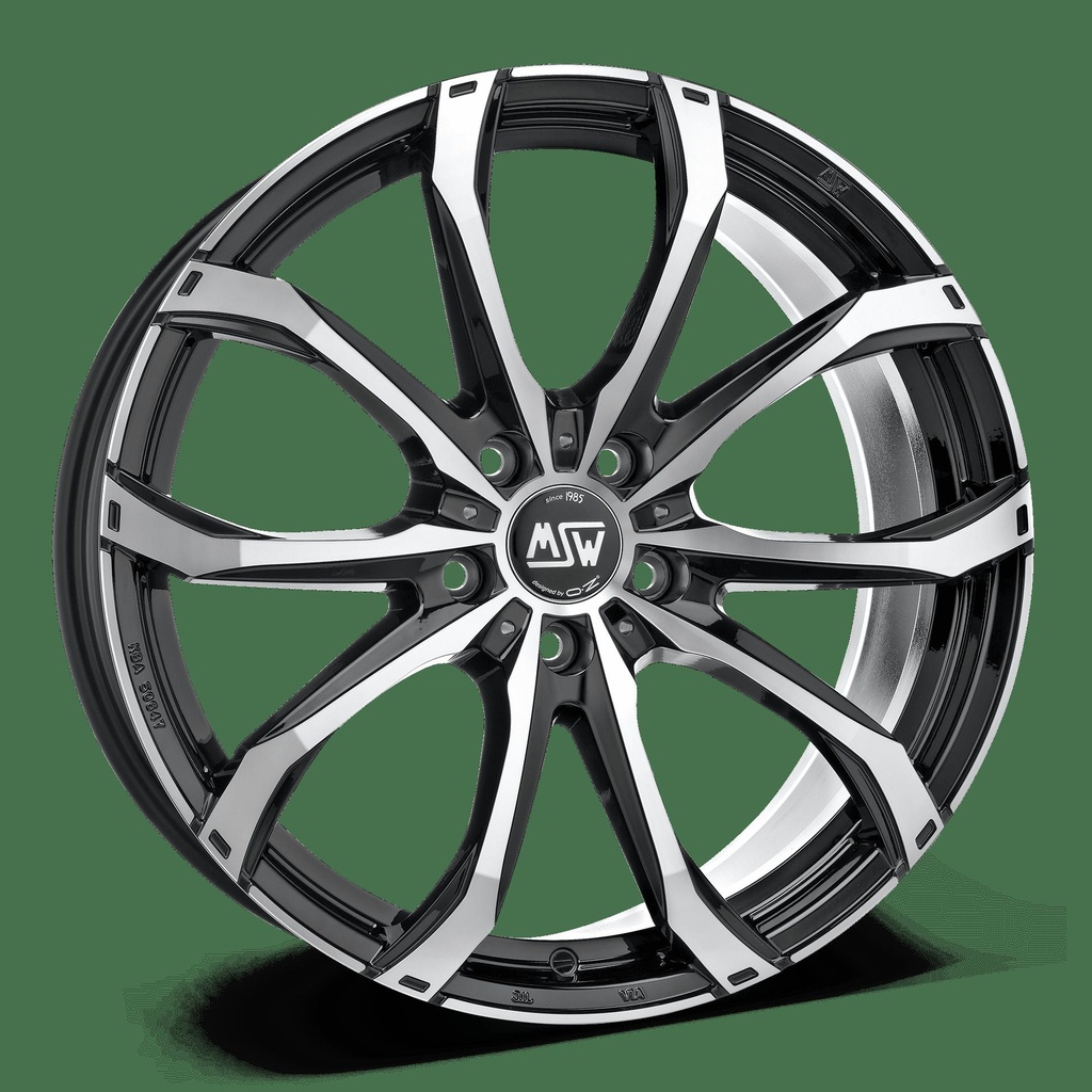 MSW 48 BLK/POL | 9,5X21 5-130 E46 C71,5 R14 9.5x21 5/130 ET46 CB71.5