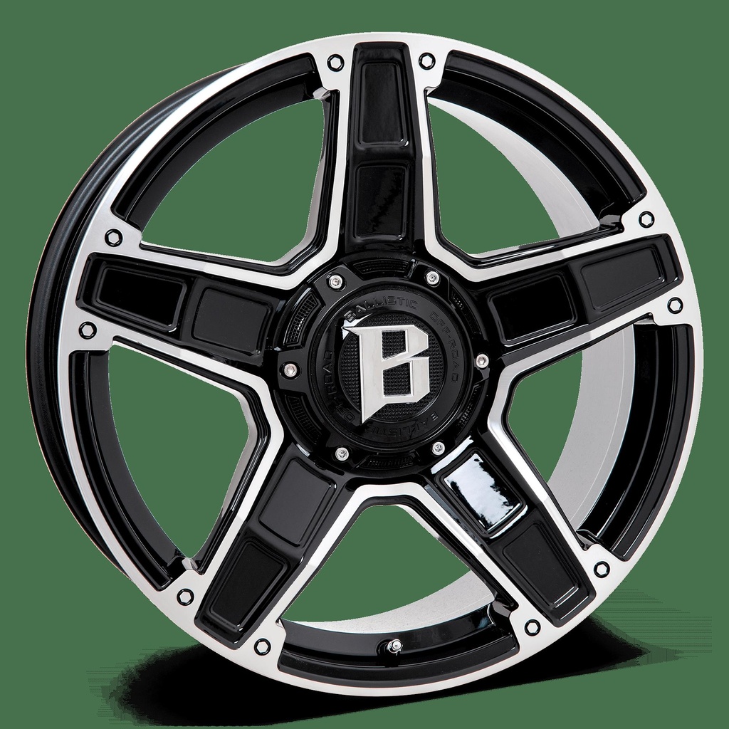 BALLISTIC DAKOTA BLK/POL | 9X20 6-114,3 E43 C66,1 60 9x20 6/114.3 ET43 CB66.1
