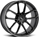 R-SERIES R14 BLACK POL 11x22 5/130 ET52 CB71.6