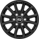 MSW 48 VAN 6 HOLES MATT BLACK 6,5X 6.5x16 5/16 ET68 CB74.1