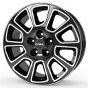 RIAL TRANSPORTER 2 DIAMOND-BLACK FRONTPOLISHED 7x17 7/17 ET55 CB65.1
