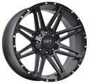 STATUSFÄLGAR D88 FLATBLACK MILLED RIVETS 9x20 6/114.3-139.7 ET20 CB78.1