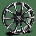 MSW 79 BLK/POL | 6,5X16 5-100 E40 C57,1 R12,8 6.5x16 5/100 ET40 CB57.1