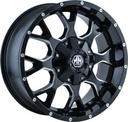 MAYHEM WARRIOR GLOSS BLACK / MILLED SPOKES 9x17 8/165-170 ET18 CB130.8