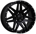 STATUSFÄLGAR D62 FLATBLACK MILLED RIVETS 9x18 6/114.3 ET25 CB66.1
